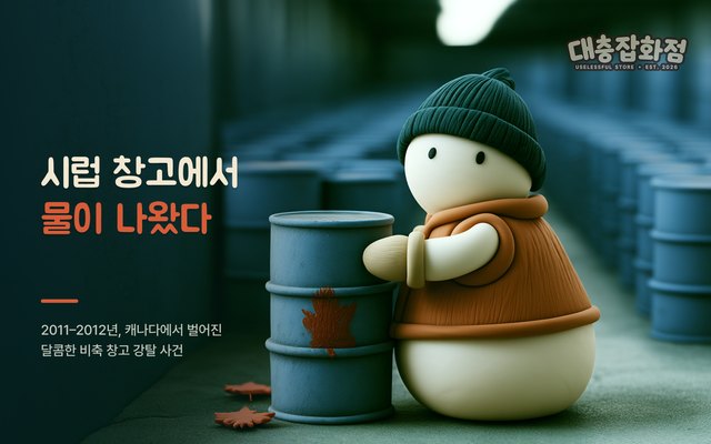 시럽 창고에서 물이 나왔다 표지